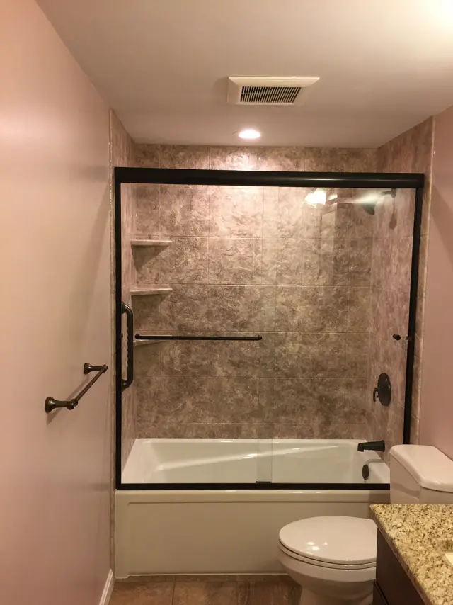 Maintenance-free acrylic bathtub and wall system
